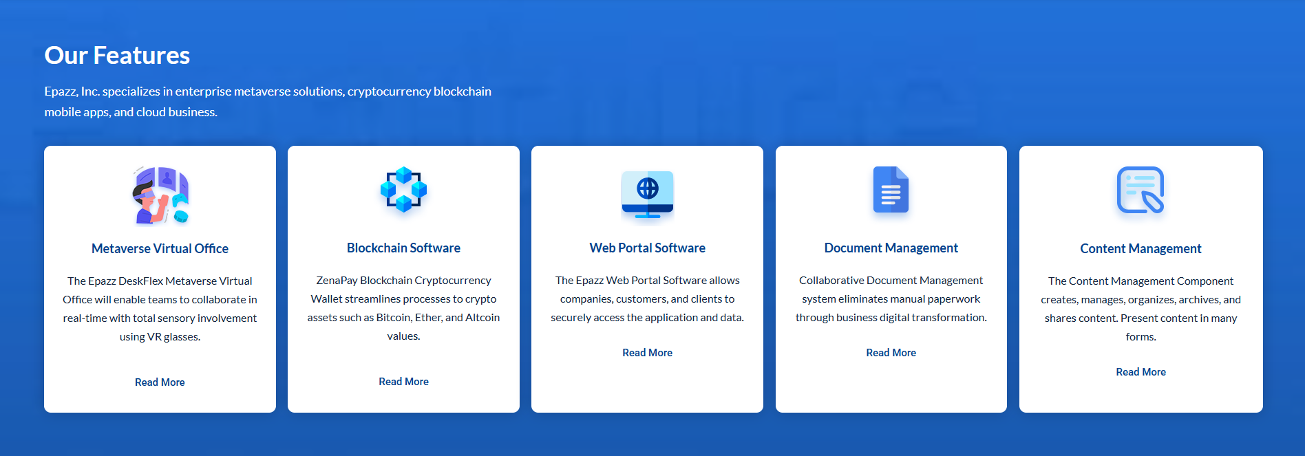 Epazz, Inc. - Screenshot 3 showing product features and functionality