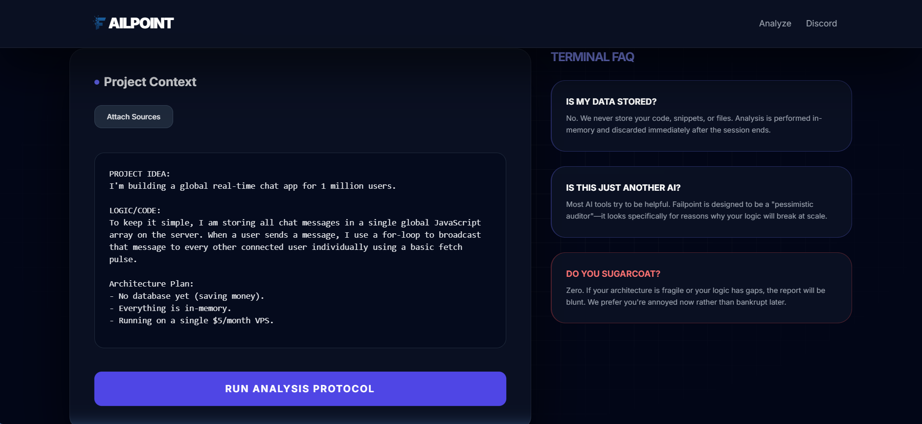 Failpoint - Screenshot 2 showing product features and functionality