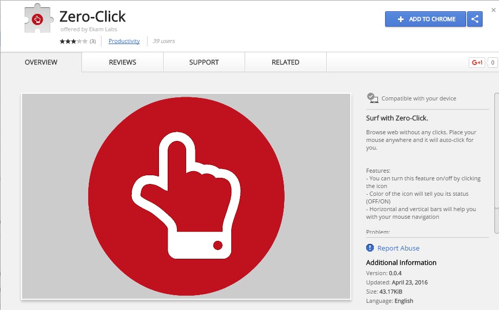 Zero-Click Chrome Extension media 1