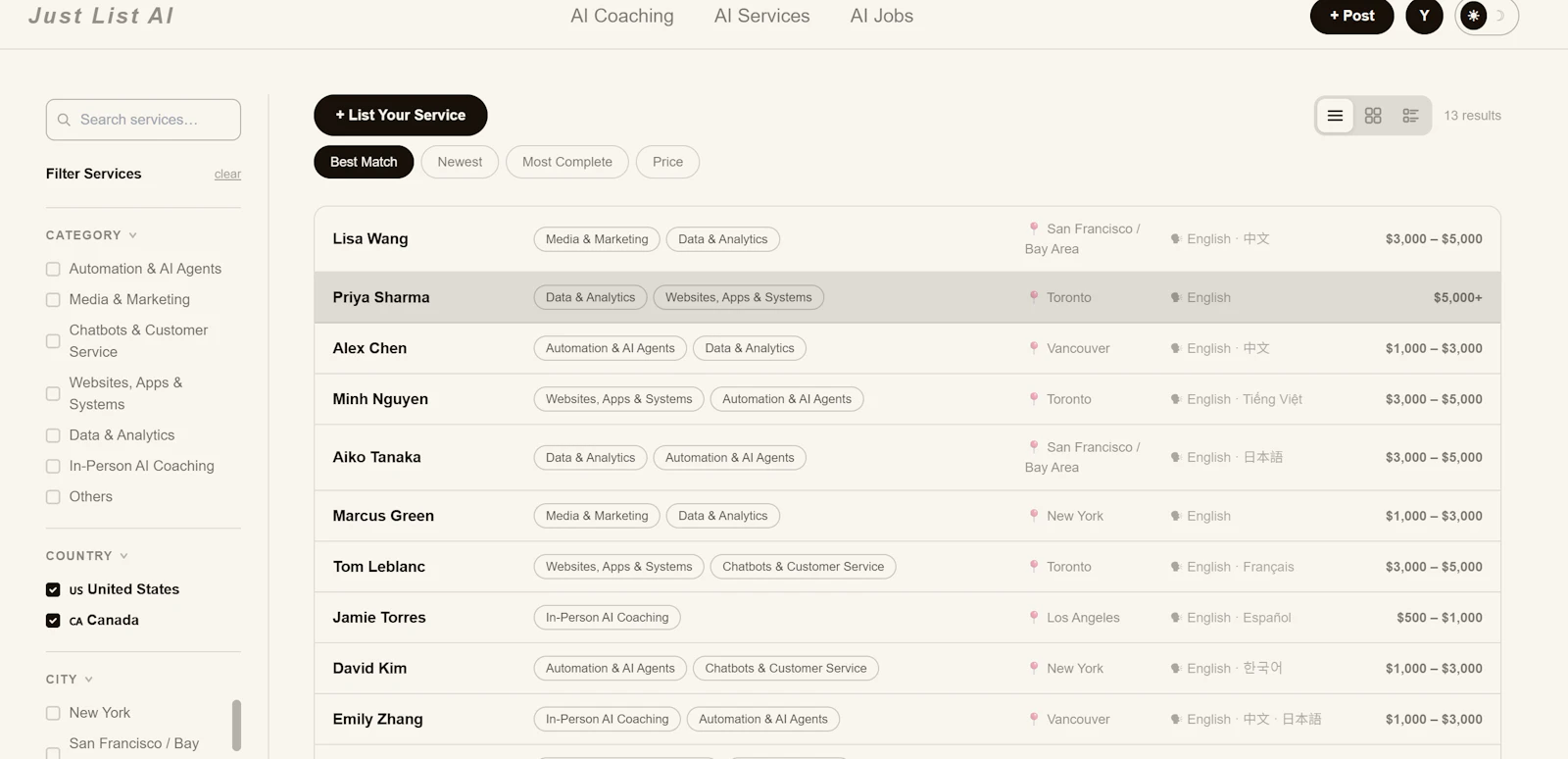 JustListAI screenshot 4