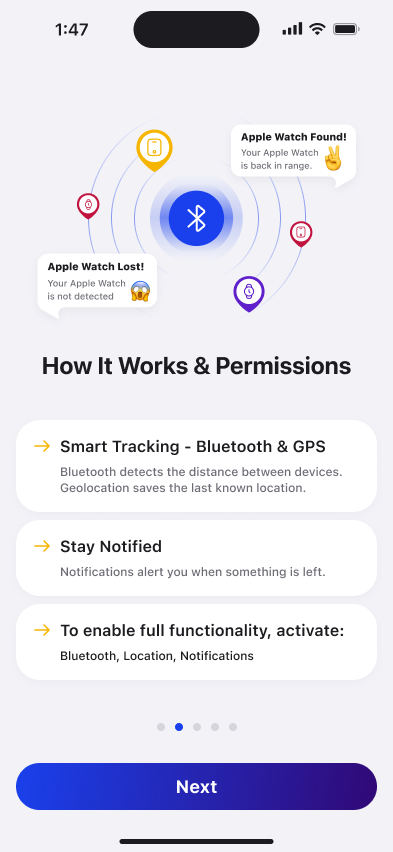Média Axion Watch Guard - Transformez votre Apple Watch et votre iPhone en un système anti-perte. 2