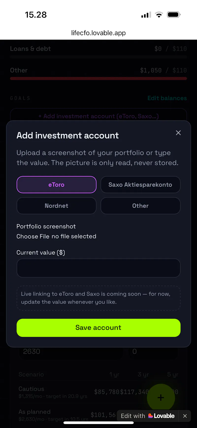 Life CFO screenshot 8
