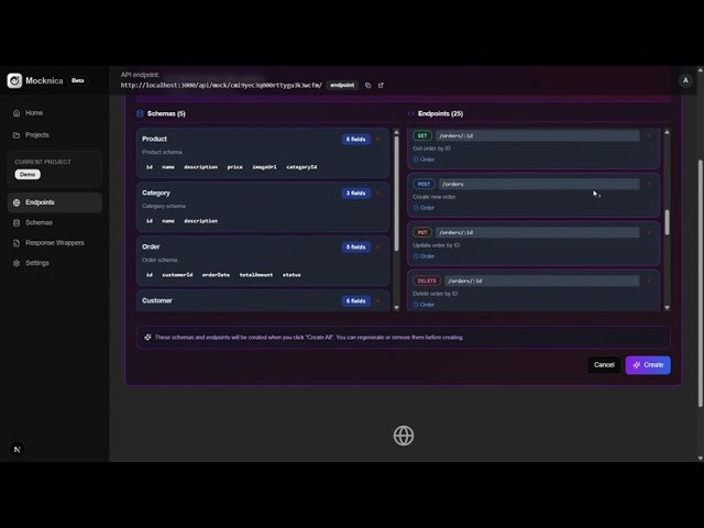 Mocknica - AI-Powered Mock API Server gallery image