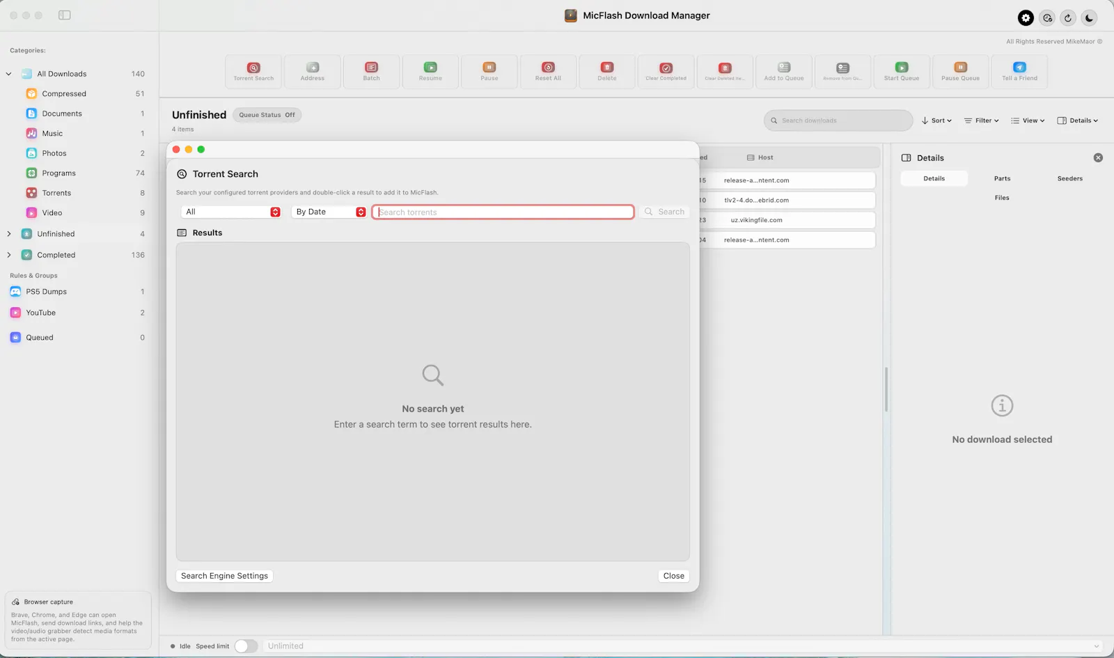 MicFlash Download Manager screenshot 6