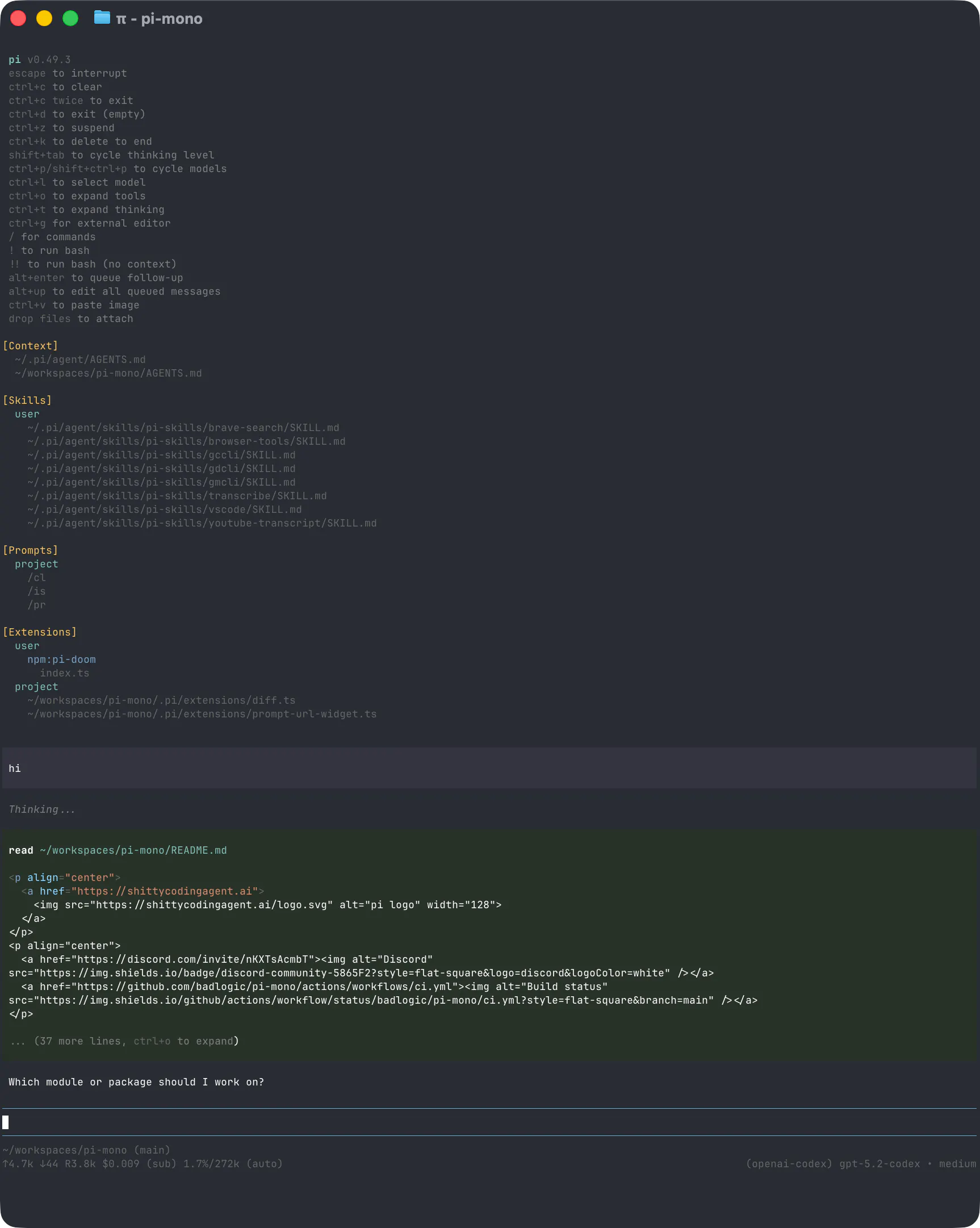 Pi Coding Agent: The coding-agent harness you can make your own ...