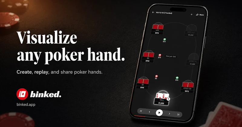 binked: Poker Hand Replayer screenshot 1