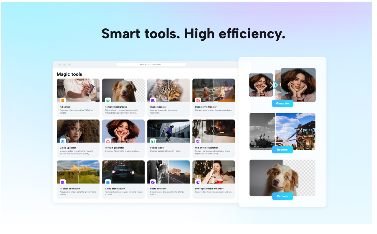 Editor de videos e imágenes de Capcut - Suite de creación de video y gráfico media 5