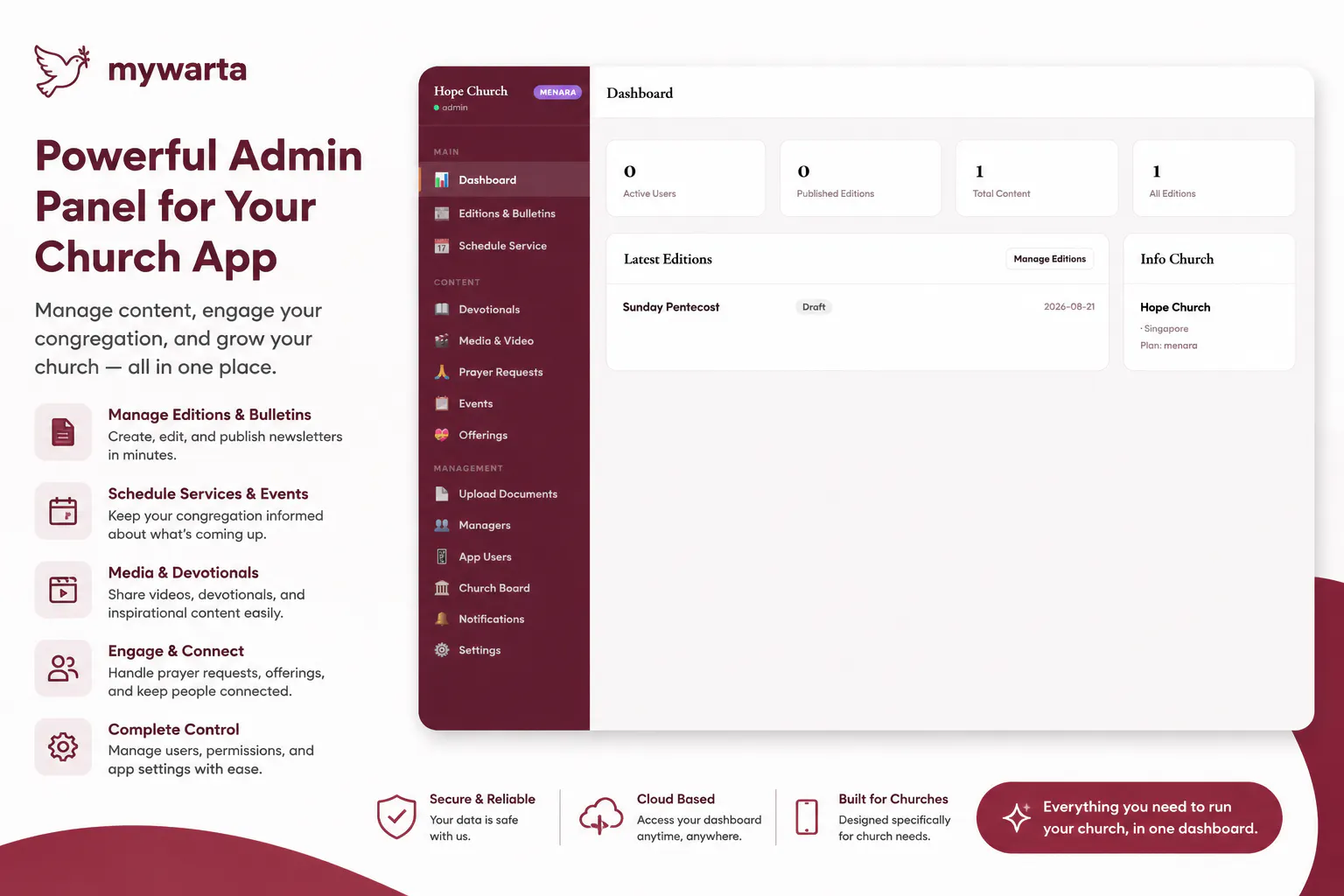 MyWarta — DIY Mobile App for Churches gallery image