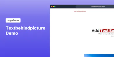 Text Behind Picture gallery image
