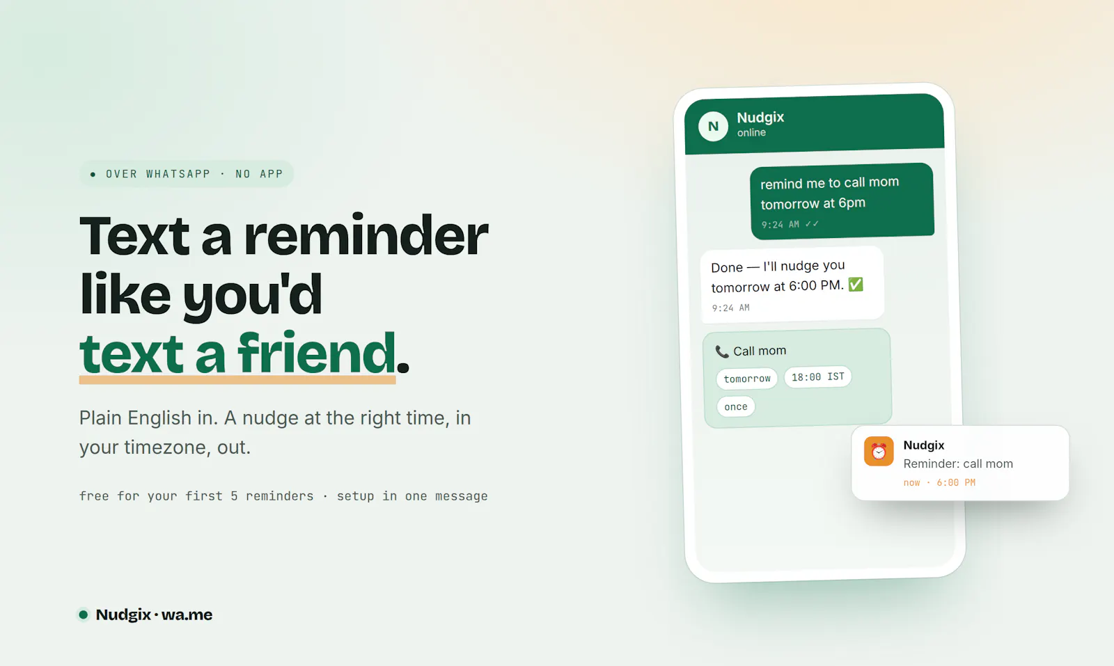 Nudgix screenshot 1