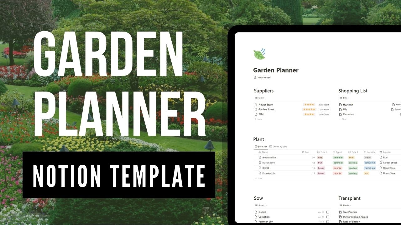 Notion Garden Planner gallery image