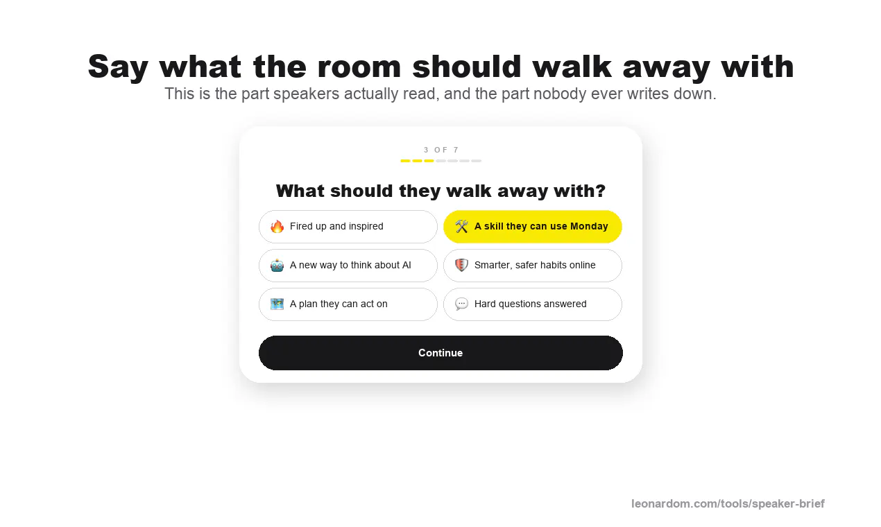 SpeakerBrief screenshot 4