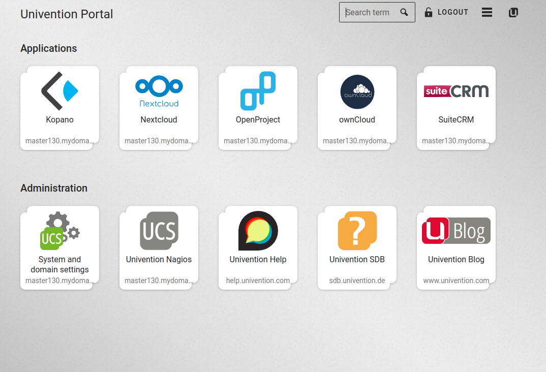 Univention Corporate Server (UCS) gallery image