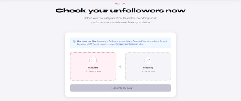 Unfollow Finder screenshot 2