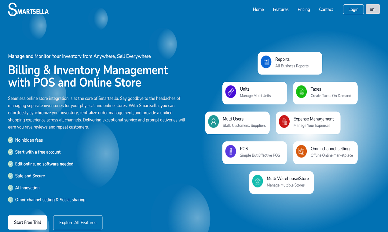 SmartCella Inventory, POS 및 온라인 상점 - 비즈니스 성공을위한 AI의 잠재력을 발휘하십시오! 미디어 2