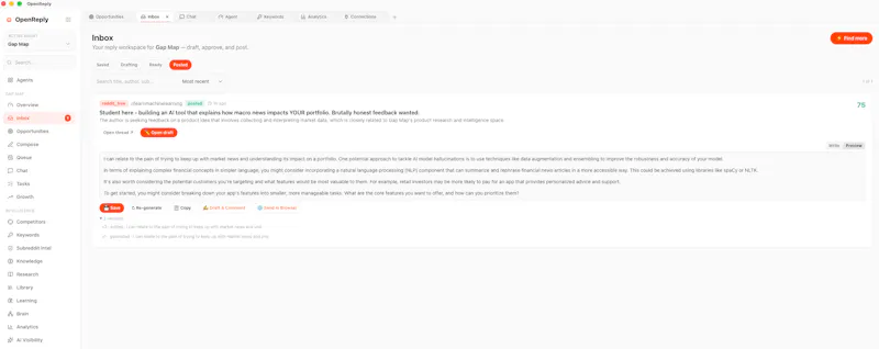 OpenReply - Your Social Media Copilot screenshot 4