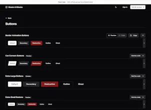 Shadcn UI Blocks gallery image