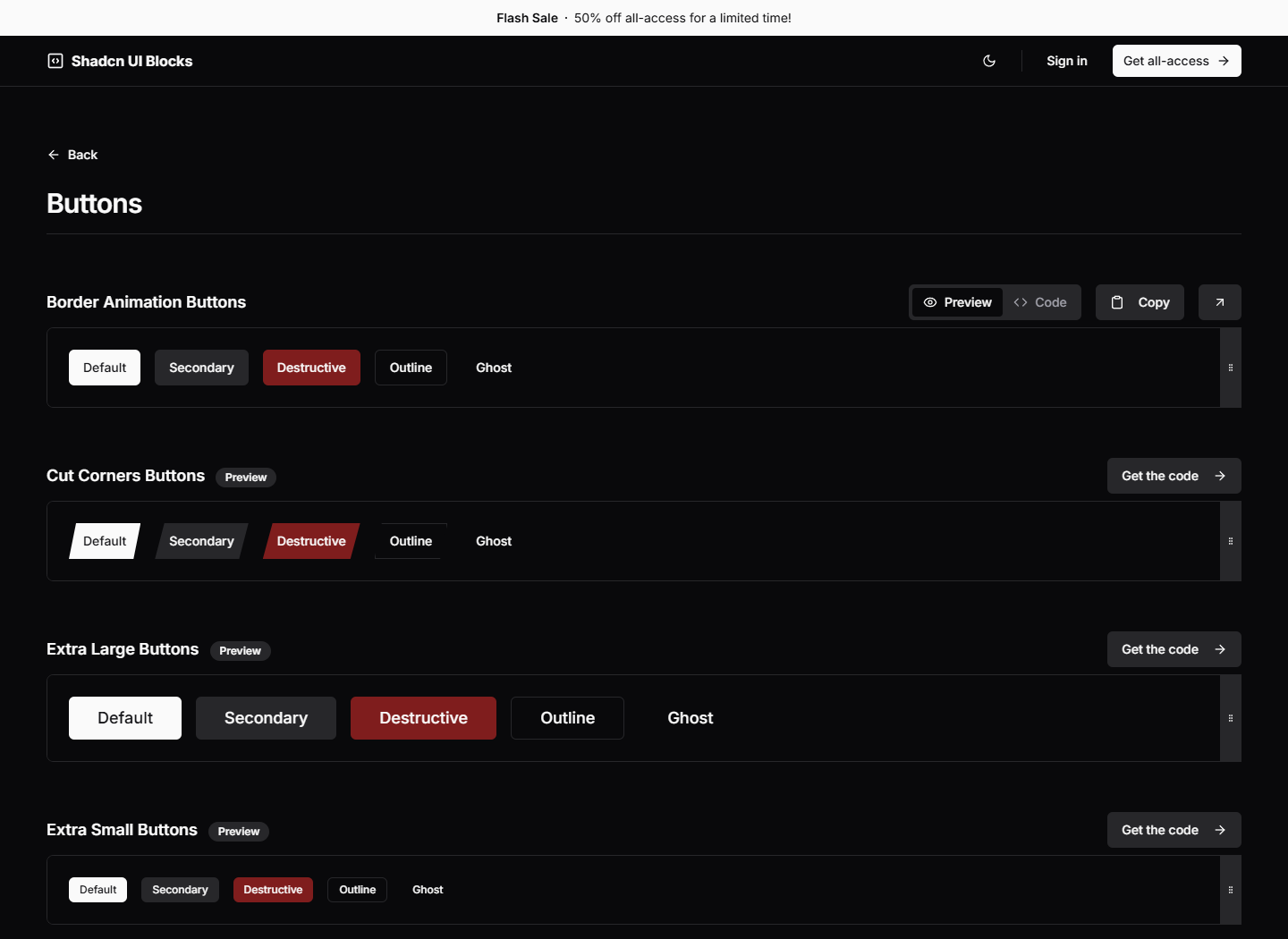 Média Blocs d'interface utilisateur shadcn - Étendez vos projets Shadcn avec 250 blocs et composants 7
