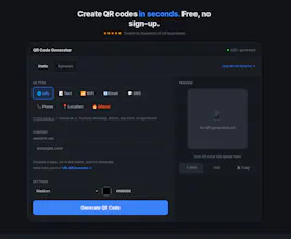 generateqrcode.co.uk gallery image