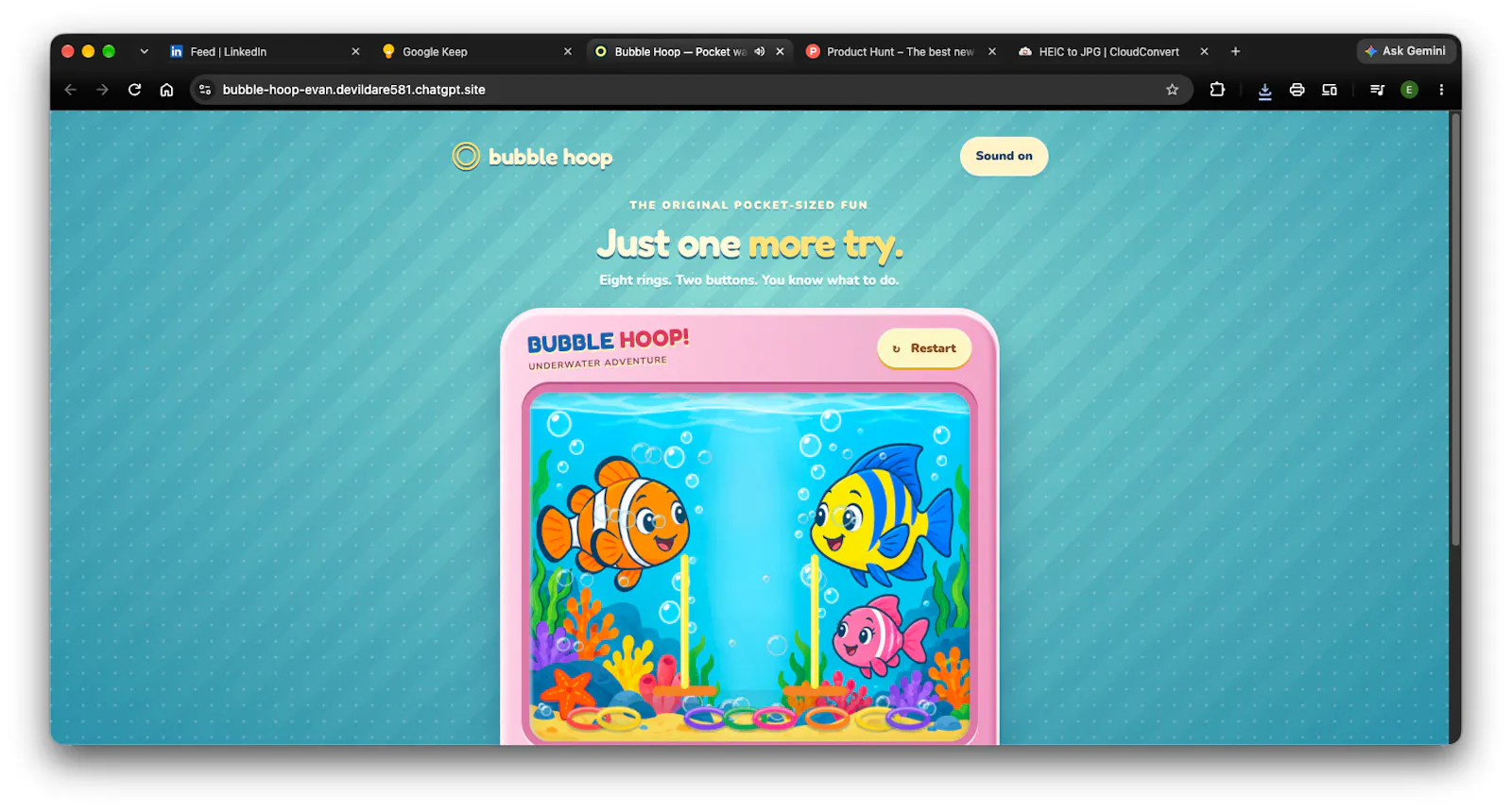 Bubble Hoop screenshot 2