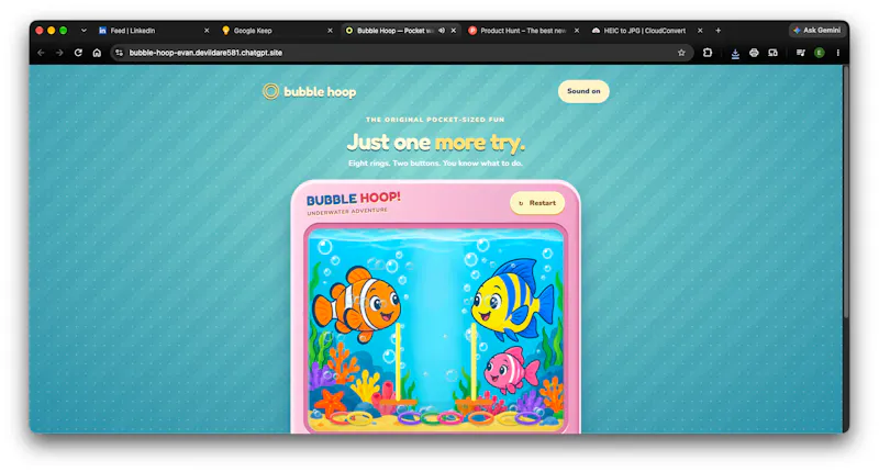 Bubble Hoop screenshot 2