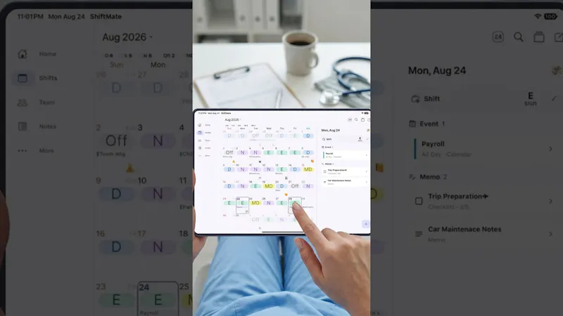 ShiftMate - Nurse shift calendar screenshot 1 (video preview)