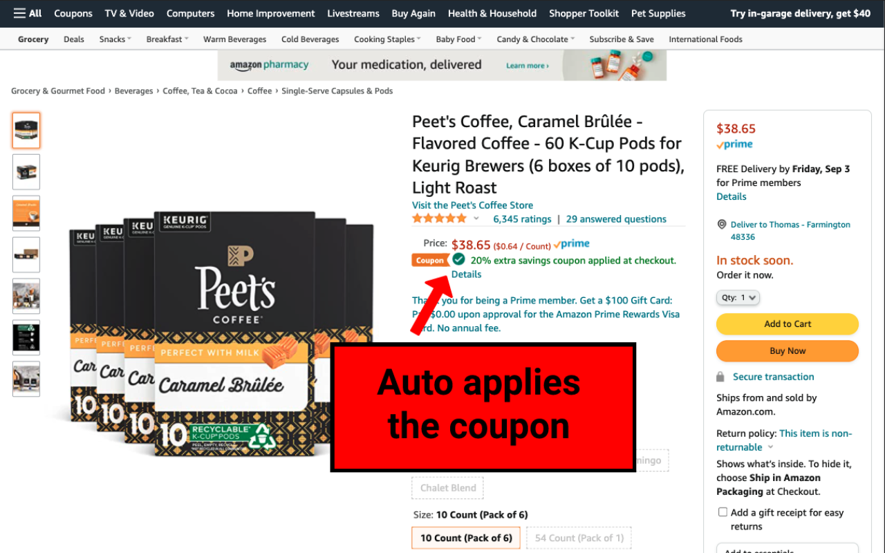 Amazon Auto-Coupon gallery image