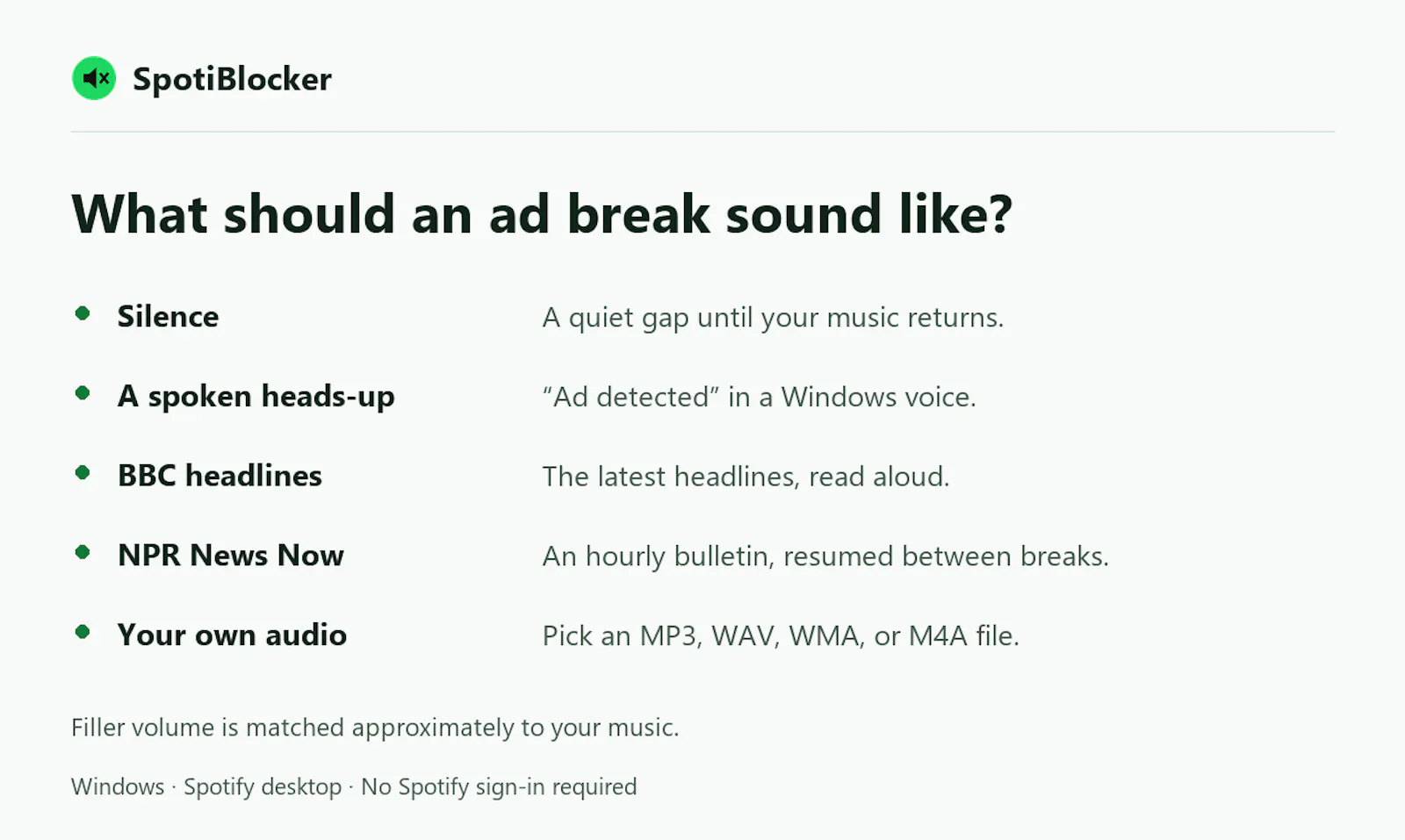 SpotiBlocker screenshot 2