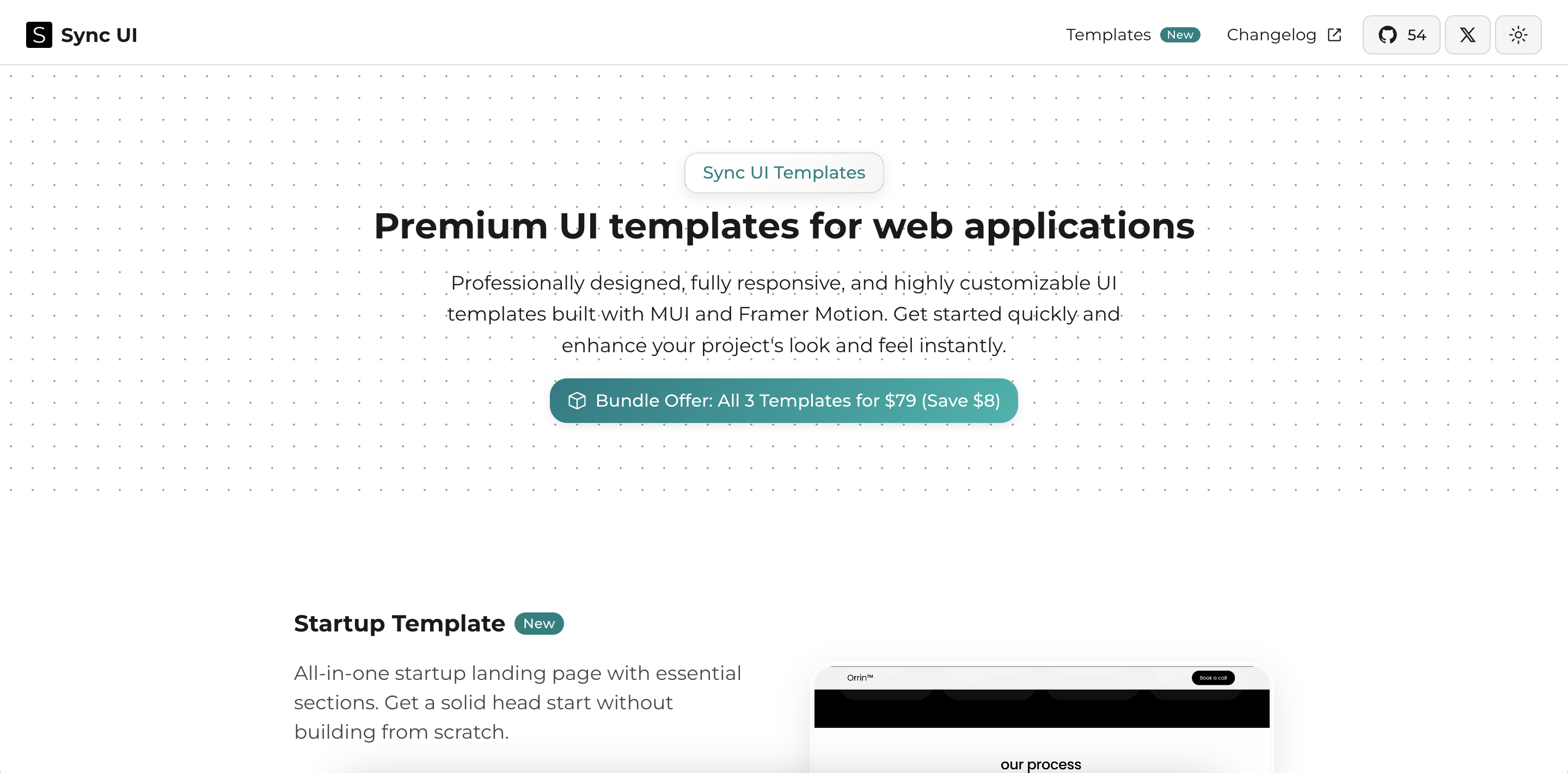 ซิงค์ UI - ชุด UI แบบเคลื่อนไหวสำหรับ mui react devs media 5