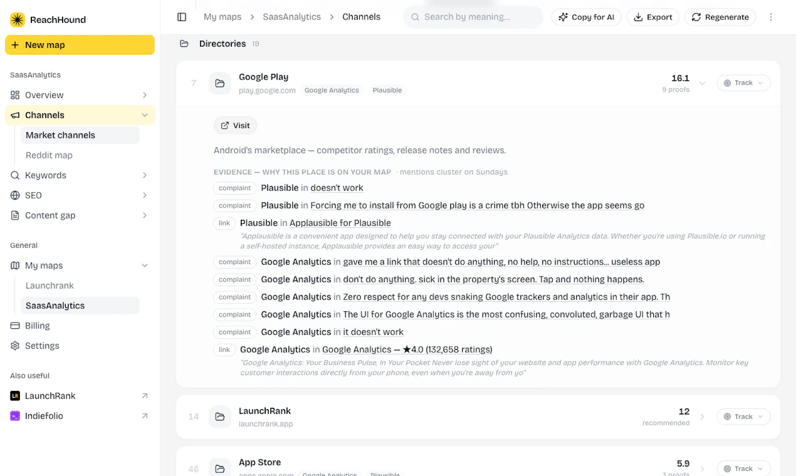 ReachHound screenshot 3