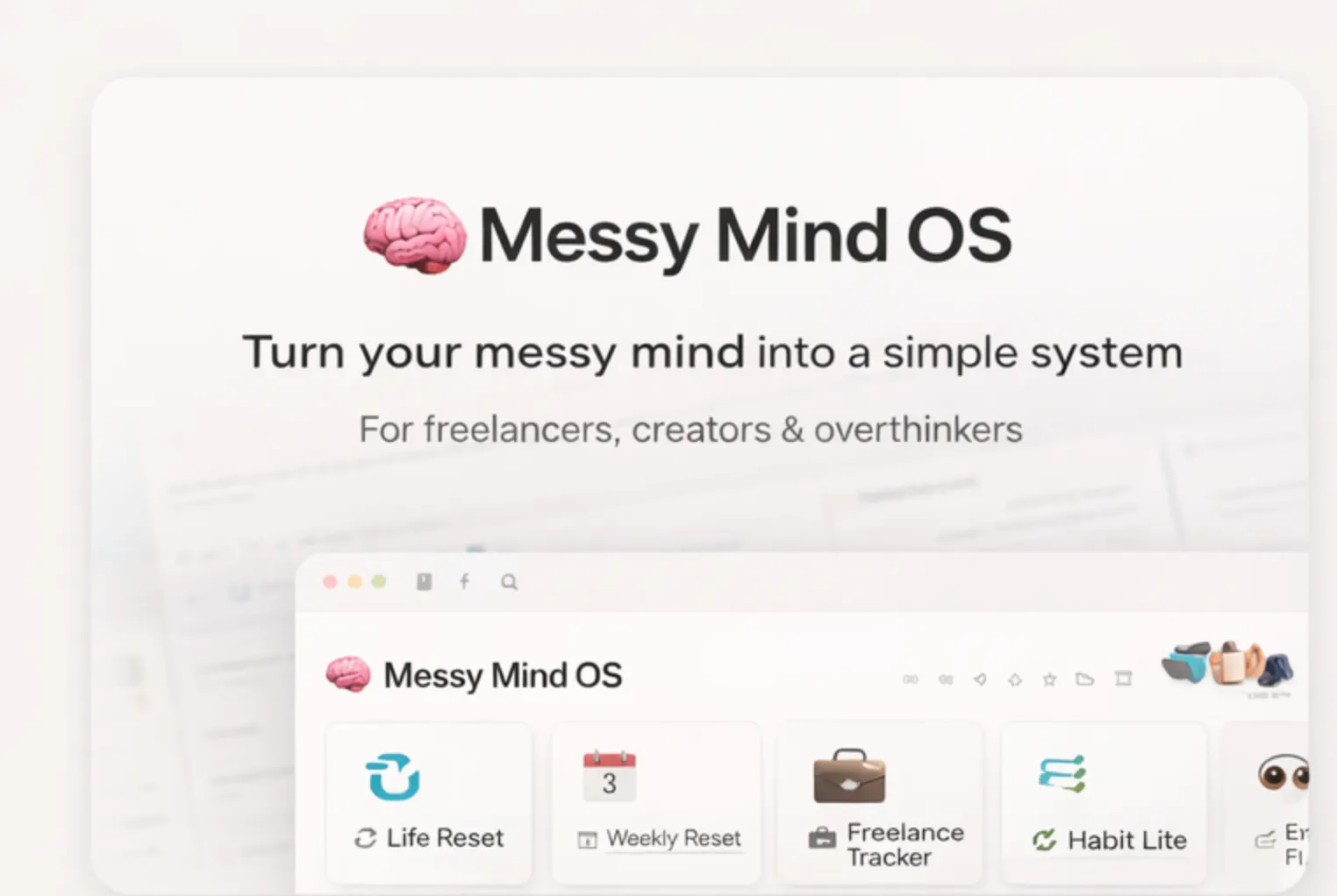 Messy Mind OS のプロダクトバナー