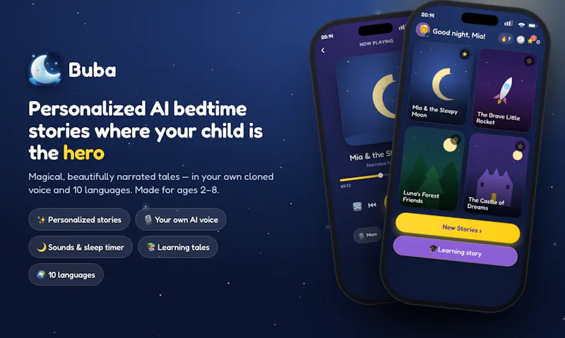 Buba: Bedtime Stories for Kids screenshot 1