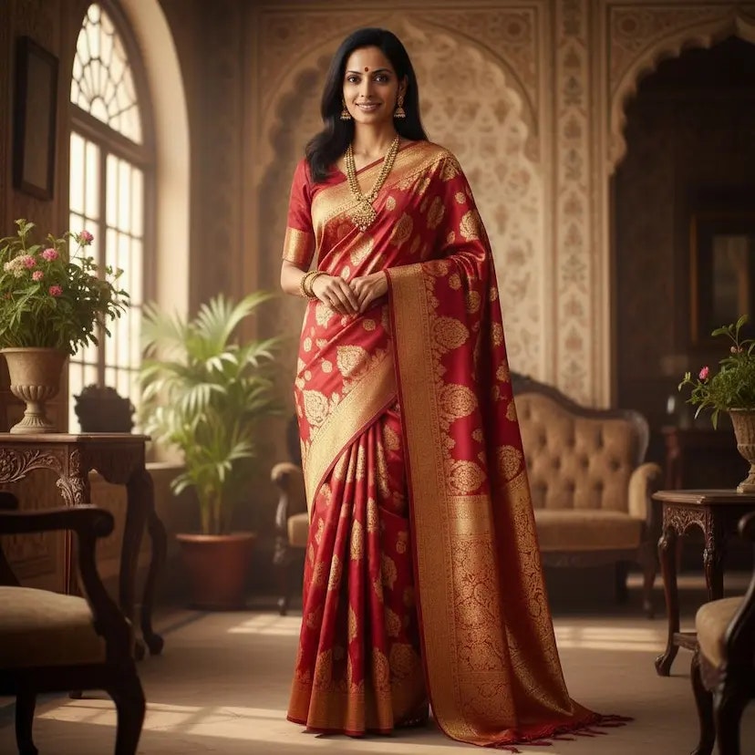 Média Générateur de saree AI - Changez votre photo en images de sari vintage 1