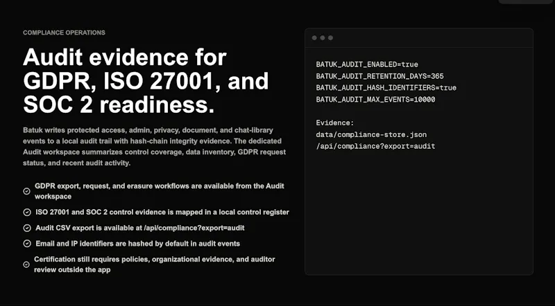 Batuk — Sovereign AI for Teams screenshot 8