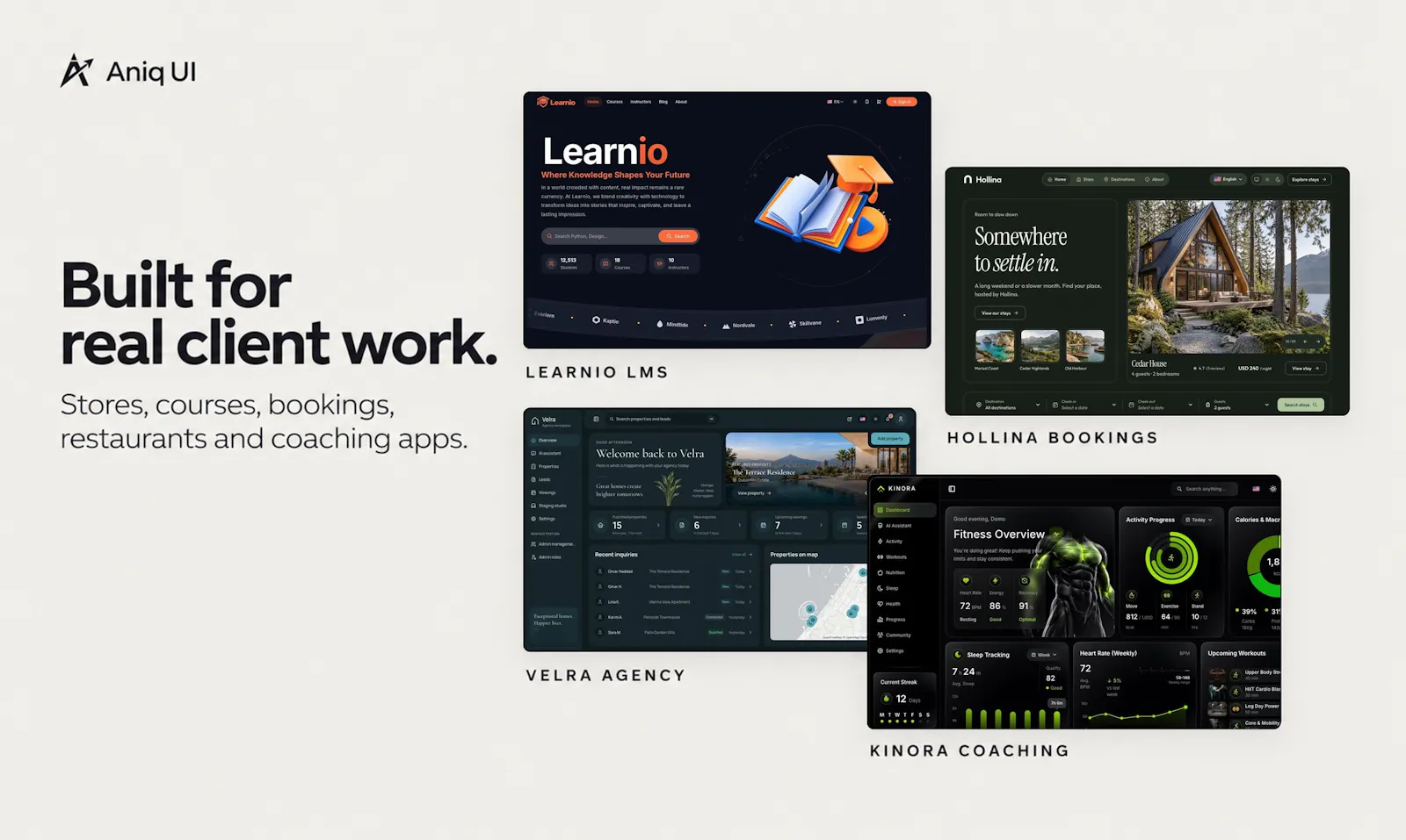 Aniq UI Bundle: 10 Next.js Templates screenshot 6