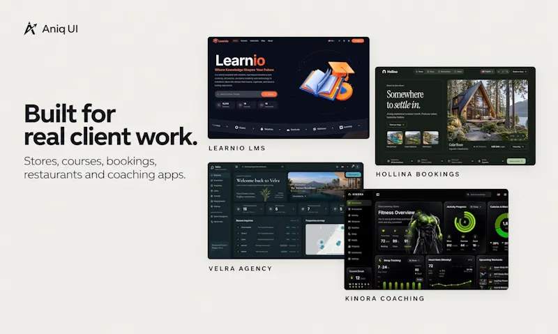 Aniq UI Bundle: 10 Next.js Templates screenshot 6