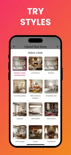 Spacejoy AI Home Interior Design Decor - Screenshot 2 showing product features and functionality