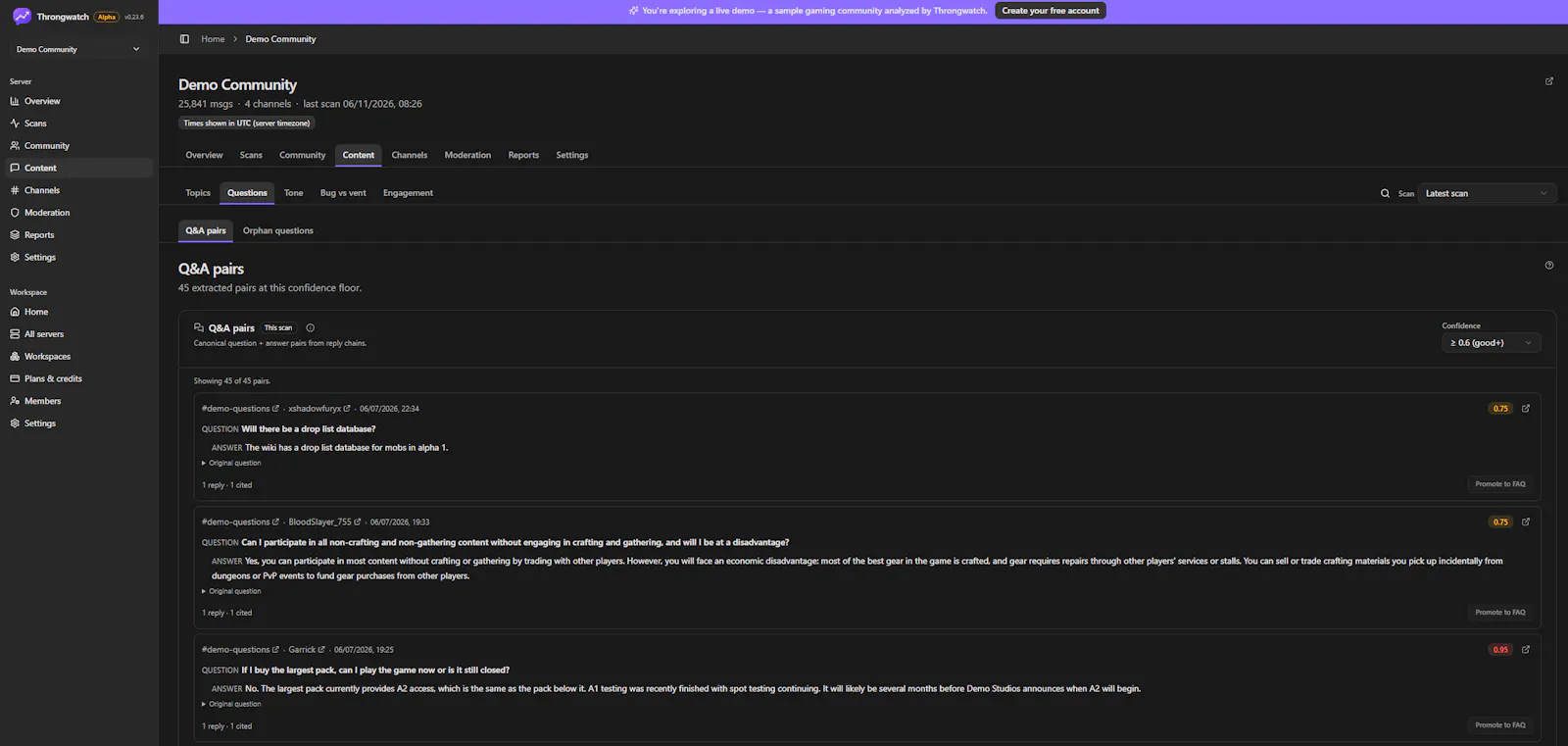Throngwatch screenshot 4