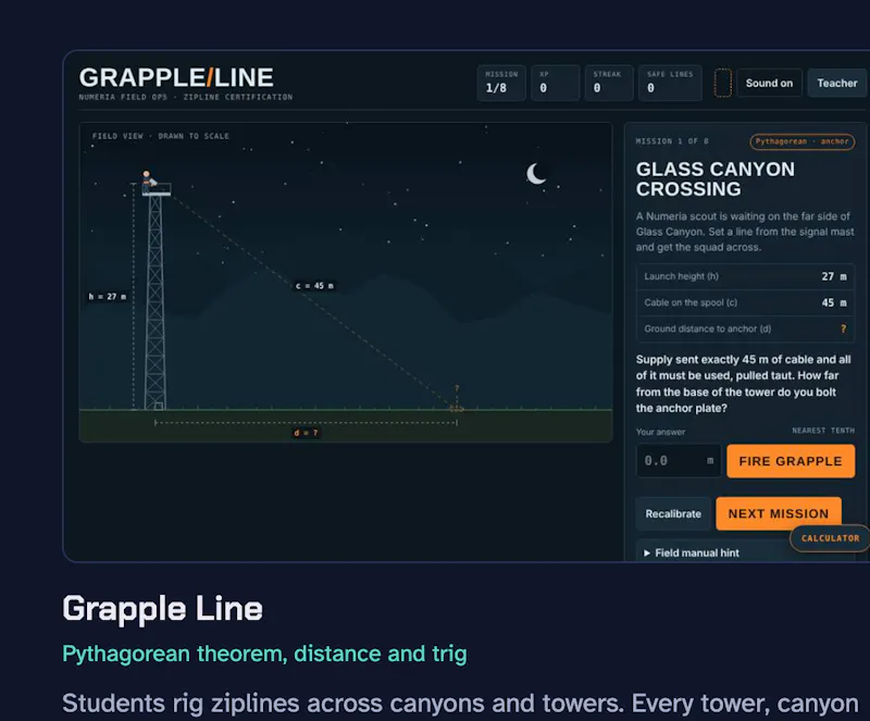 Numeria · Math Class Gamified screenshot 1