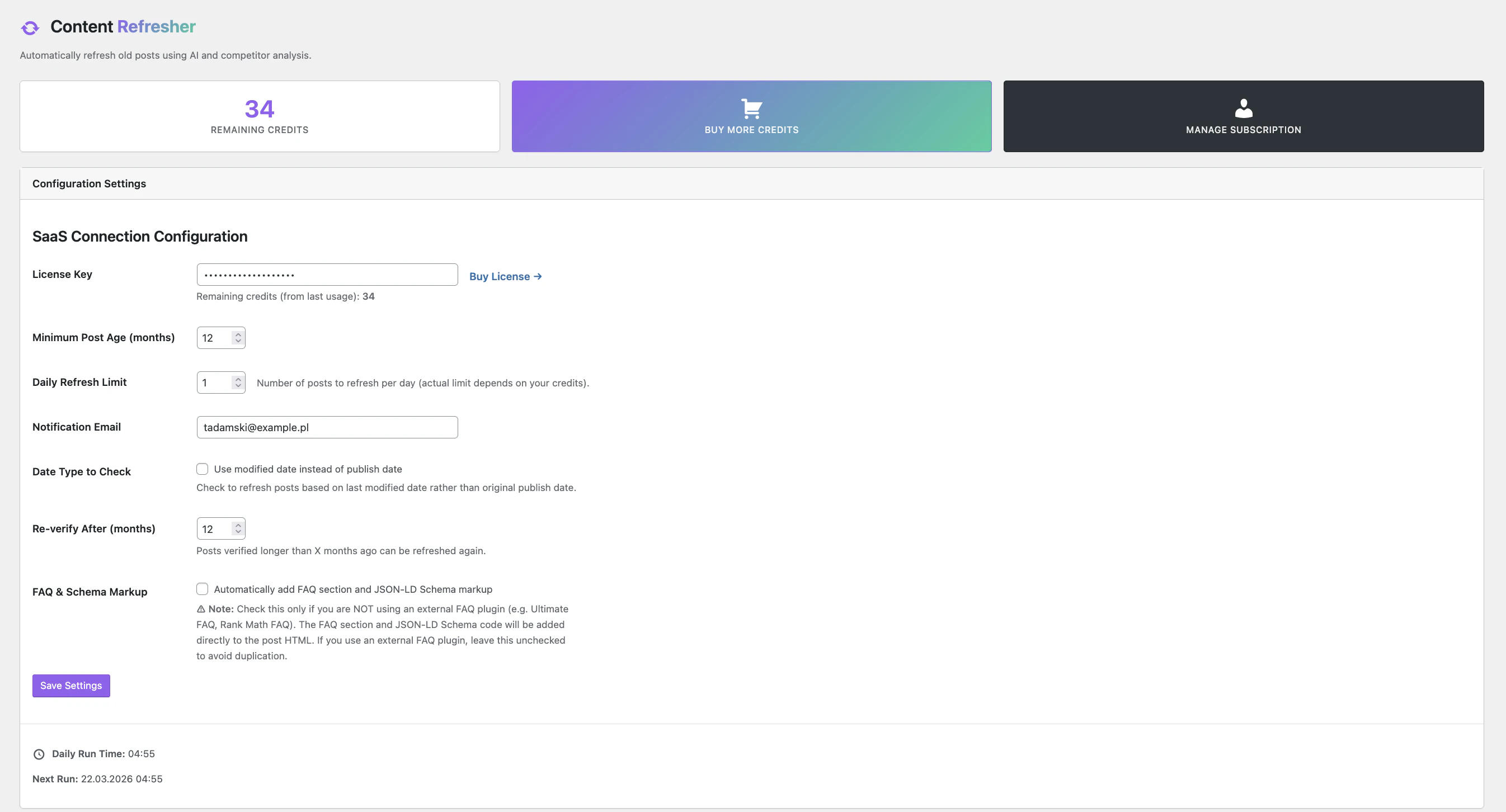 Content Refresher screenshot 2