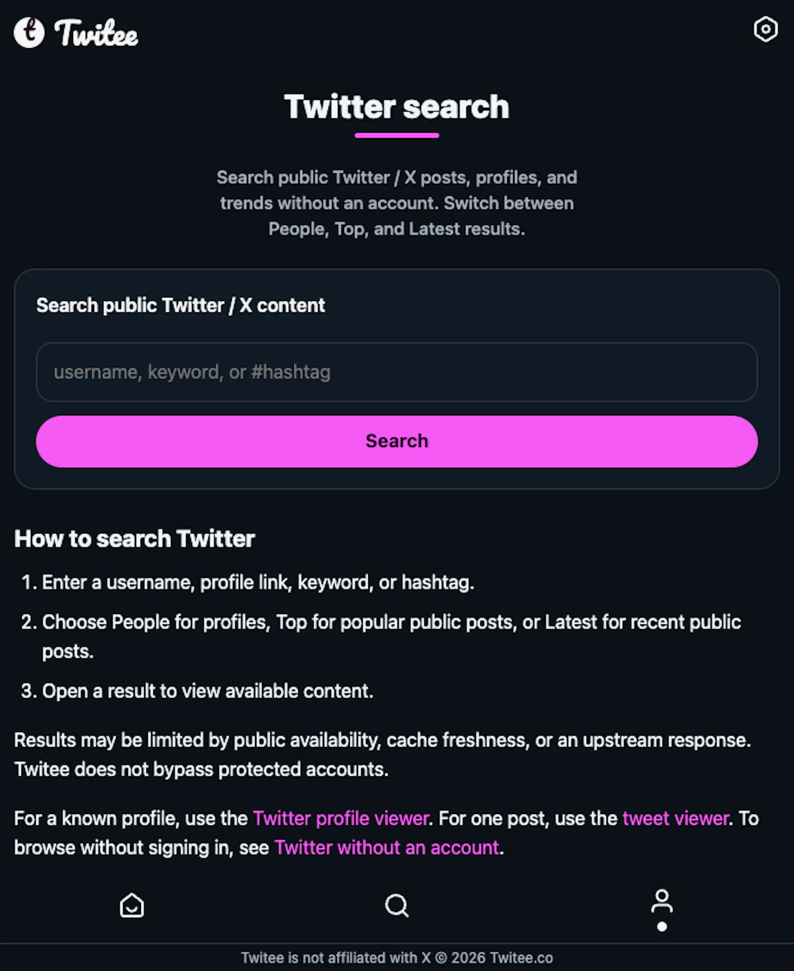 Twitee screenshot 4