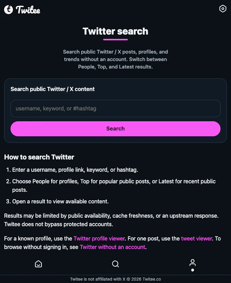 Twitee screenshot 4