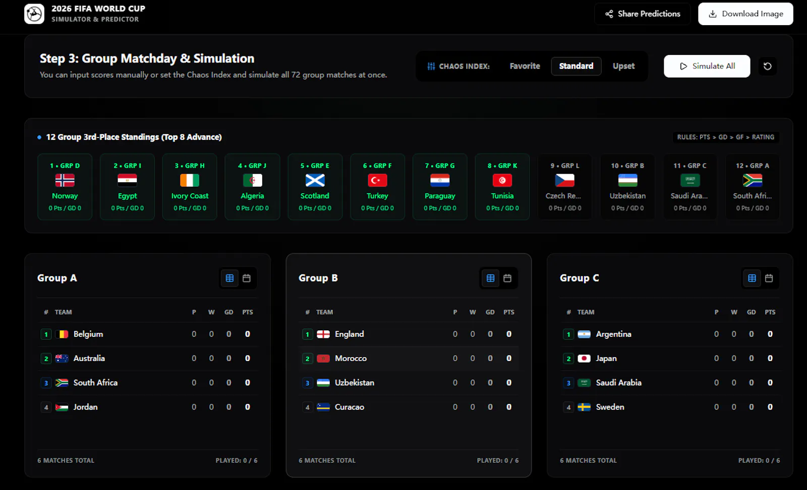 World Cup 2026 Predictor screenshot 2