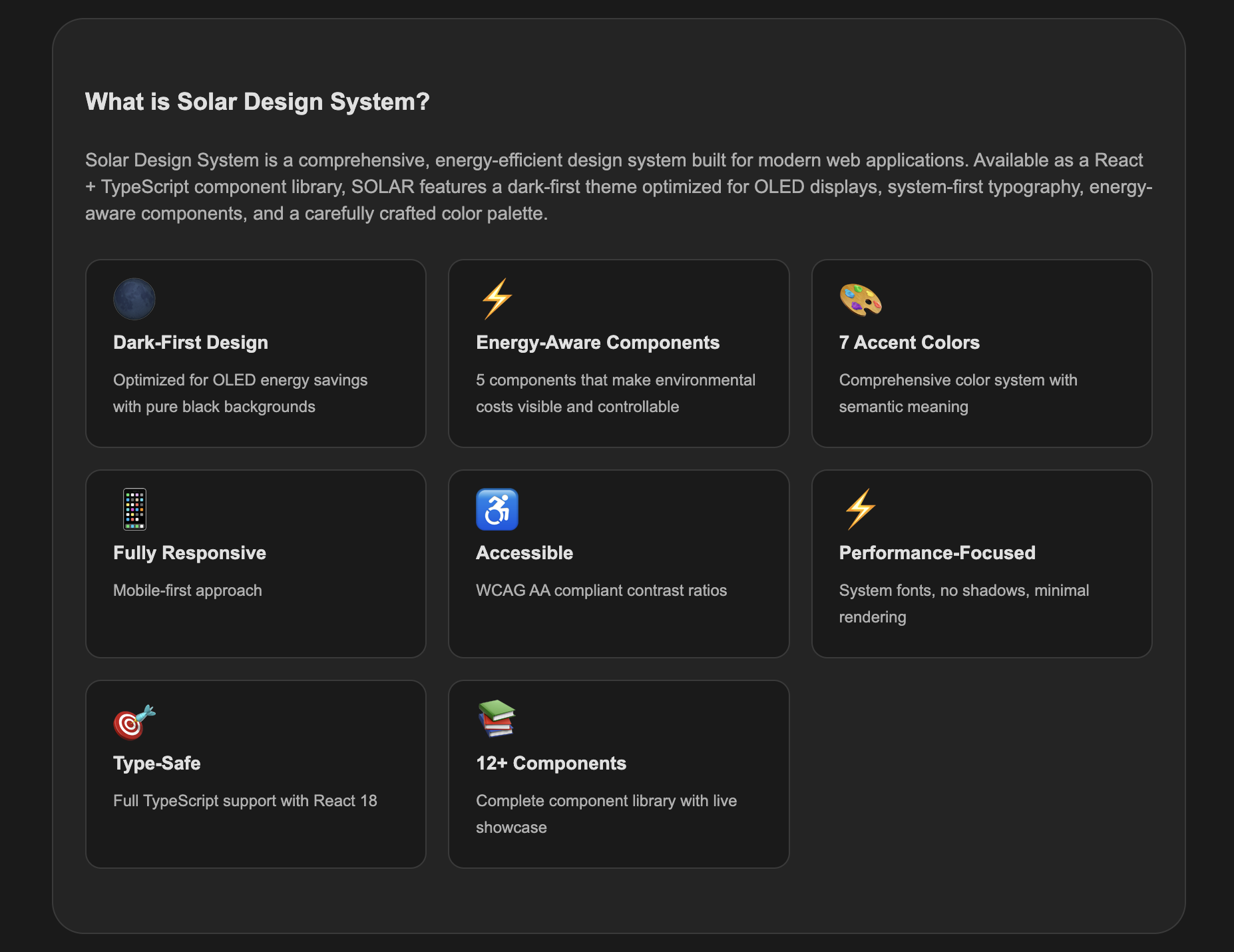 SOLAR Framework gallery image