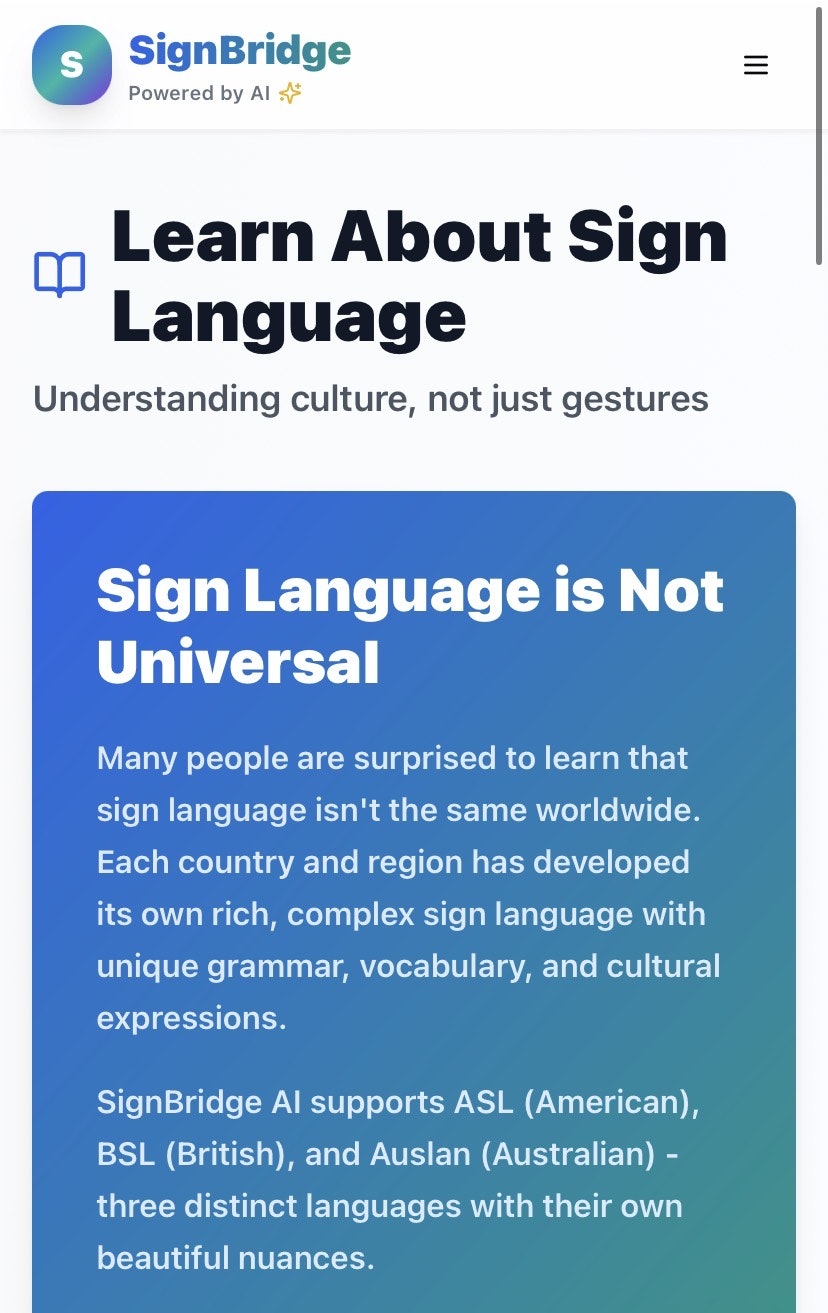 Signbridge ai gallery image