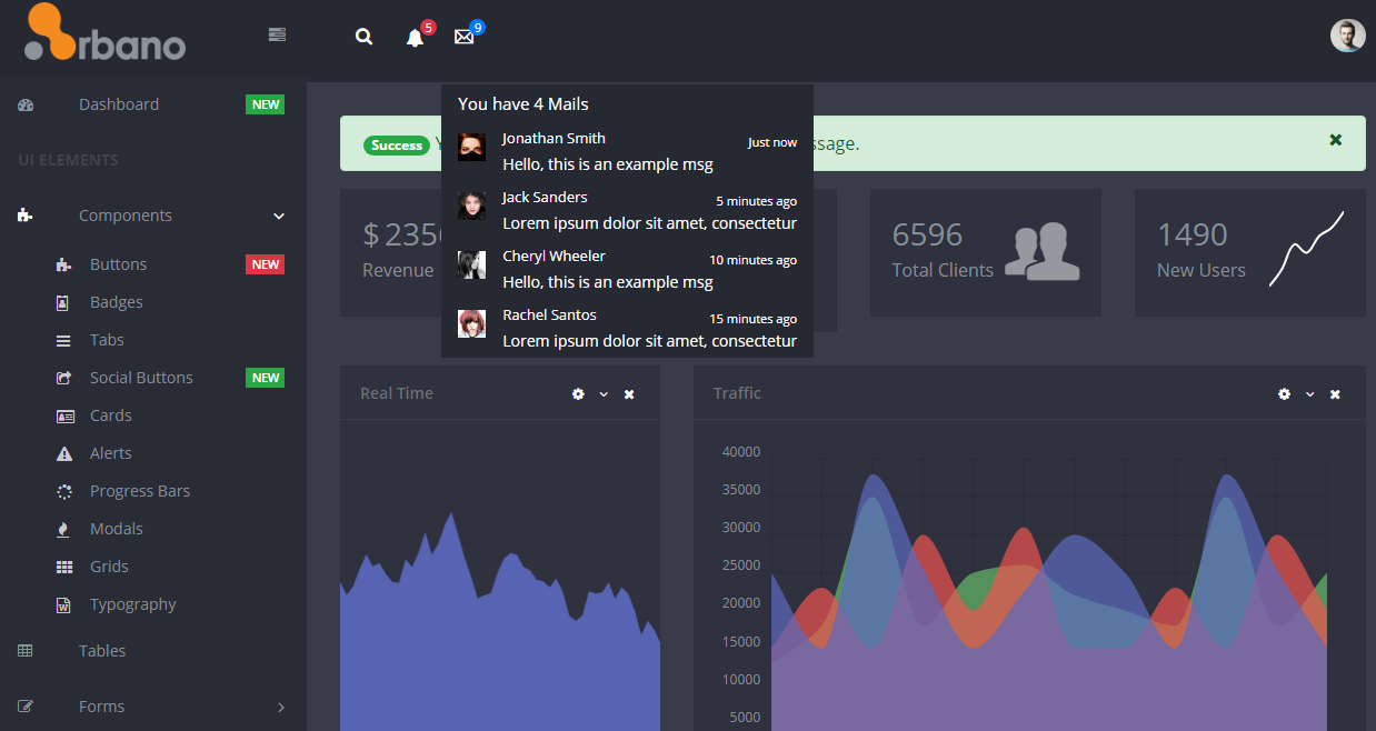 VueJS Admin gallery image