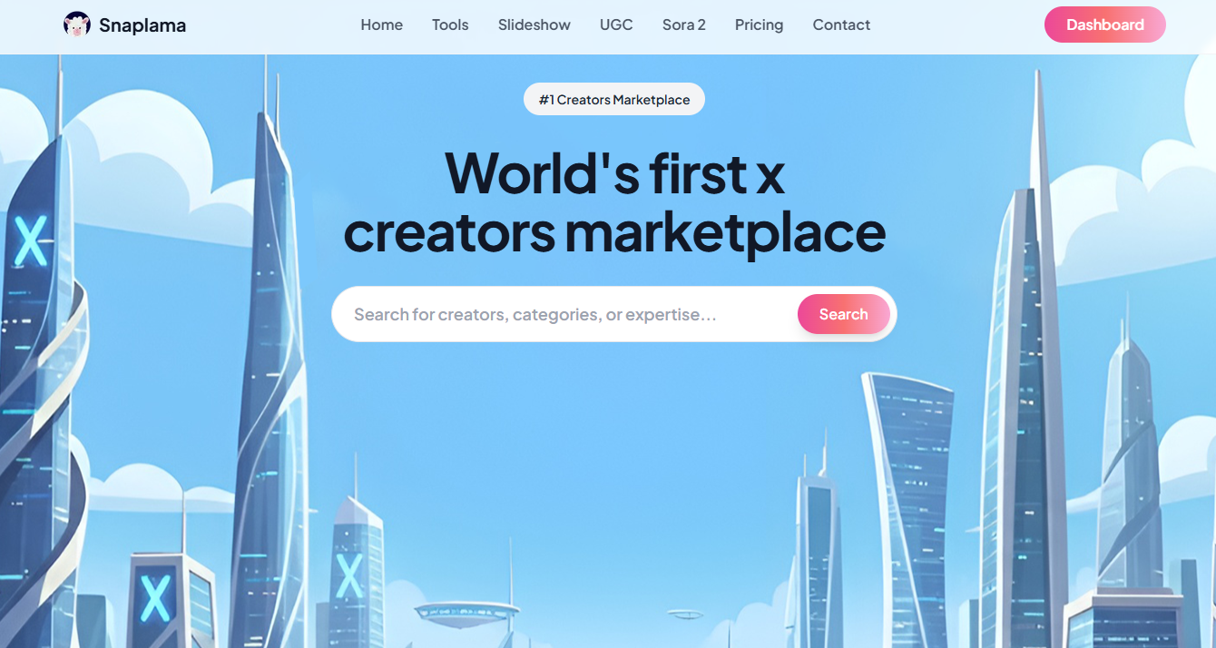 Snaplama - Main screenshot showing features and interface