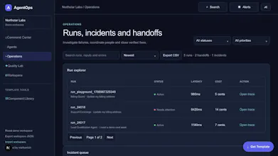 AgentOps Web Template gallery image