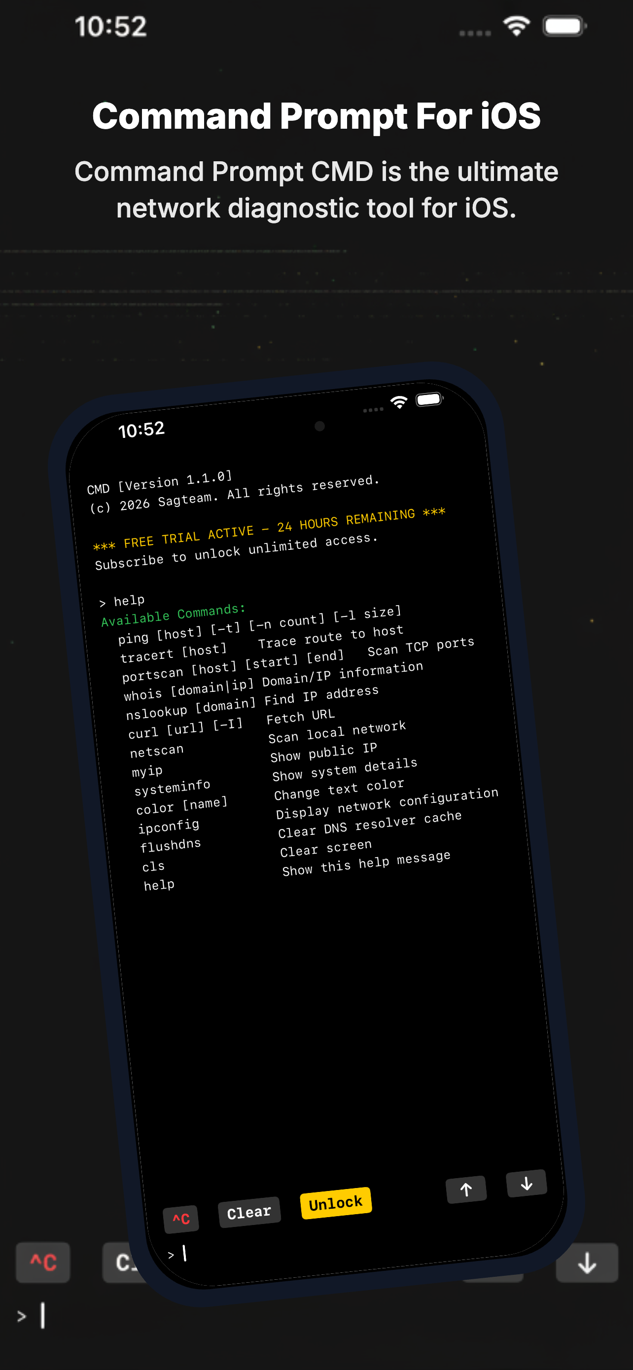 CMD: Command Prompt DOS Ping iOS Iphone - Screenshot 3 showing product features and functionality