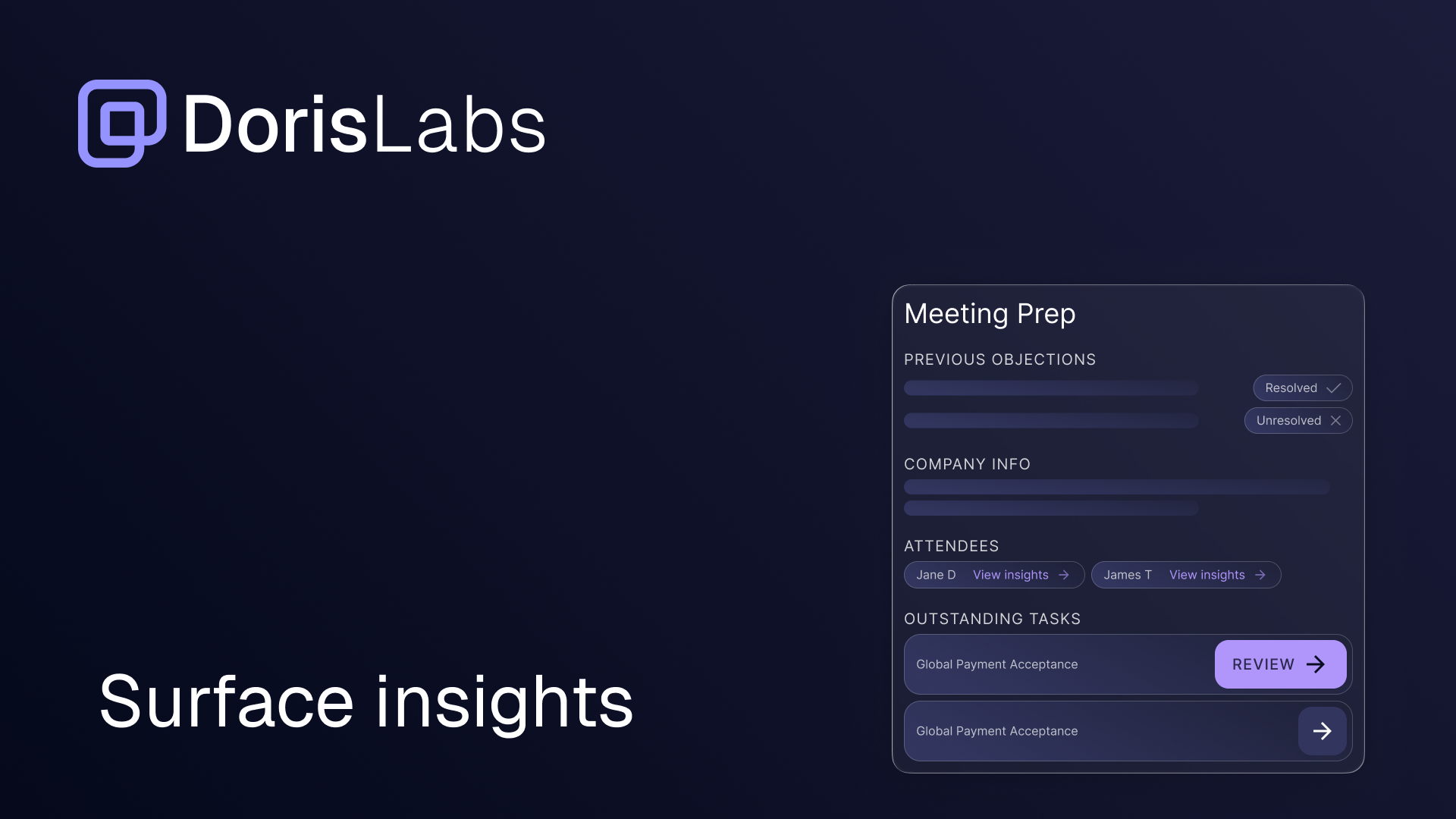 Doris - Screenshot 3 showing product features and functionality